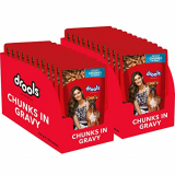 Drools Adult Wet Dog Food, Real Chicken And Chicken Liver Chunks In Gravy, 24 Pouches (24 X 150G)