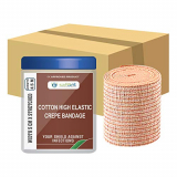 Safent Safe0057-Set-10 Cotton High Elastic Bandage – 2 Inch – (5Cm*4.5M) (Set Of 10) (Beige)