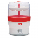Luvlap Royal Electric Steam Sterilizer For 6 Feeding Bottles, Auto Shut Off, Fast Bottle Sterilizer Machine, Bpa Free (White)