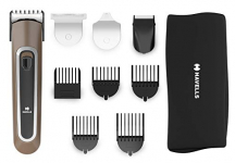 Havells Gs6451 – Fast Charge 4-In-1 Grooming Kit For Beard & Hair Trimming With Multiple Attachments; Cord & Cordless Adjustable; Titanium Blades; 90 Mins Run Time (Brown)