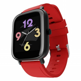 Zebronics Fit180Ch Smart Watch, Ip68 Waterproof, 12 Sports Modes, 1.39″ (3.55Cm) Display, Unisex Design, Heart Rate, Spo2, Bp, Sms Text Call Notifications And Customizable Watch Faces (Black+ Red)