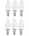 Wipro Garnet Base E14 3-Watt Led Bulb (Yellow) – Pack Of 6