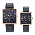 Titan Bandhan Black Dial Quartz Multifunction Leather Strap Watch For Couple-Ns9400594205Wl01P