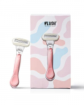 Plush 5-Blade Body Razor With Aloe Vera Lubricating Stip For Hair Removal | Sweden-Made Stainless Steel Blades | Easy & Safe Body Hair Removal | No Bumps, No Cuts | For All Skin Type