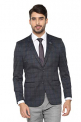 Van Heusen Men’S Peak Lapel Loose Fit Blazer (Vhbzfulfl70238_Grey_38)