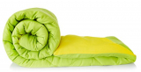Amazon Brand – Solimo Microfiber Reversible Comforter, Single (Olive Green & Cheery Yellow, 200 Gsm)