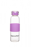 Signoraware Aqua Tone Borosilicate Glass Water Bottle, Set Of 1, (Purple, 360 Ml/ 18 Mm)