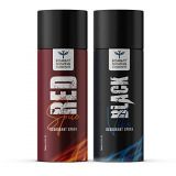 Bombay Shaving Body Spray For Men | Parfum Men | Body Spray, Deo For Men,Deodrants Men,Sent For Man,Men Deodorant (Red Spice And Black Vibe) Pack Of 2