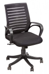 Da Urban® Boom 02 Mid Back Mesh Revolving Chair With Wheels (Black) (1 Pc)