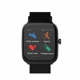 Flix (Beetel) S1 Bluetooth Smart Watch, Ipx 68 Rated Water And Dust Resistant, 24Hrs Thermometer, 1.4″ Ips Display, Upto 10Days Standby, Sports Mode, Find Your Phone Feature (Black)