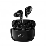 Ptron Bassbuds Duo New Bluetooth 5.1 Wireless Headphones, 32Hrs Total Playtime, Stereo Audio, Touch Control Tws, Dual Hd Mic, Type-C Fast Charging, Ipx4 Water-Resistant & Voice Assistance (Black)
