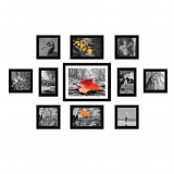 Amazon Brand – Solimo Collage Set Of 11 Black Photo Frames ( 4 X 6 Inch – 2 & 5 X 5 Inch – 6, 5 X 7 Inch – 2 & 8 X 10 Inch – 1 )