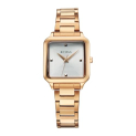 Titan Glamour Quartz Analog White Dial Stainless Steel Strap Watch For Women