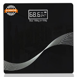 Beatxp Wave Digital Bathroom Weighing Scale With Lcd Panel & Thick Tempered Glass, Electronic Weight Machine For Human Body – 2 Year Warranty