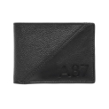 Aeropostale Men’S Slimfold Wallet Tucson – Black | Pebbled Leather | Formal & Minimalist Carry | Ideal For Gifting