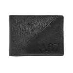 Aeropostale Men’S Slimfold Wallet Tucson – Black | Pebbled Leather | Formal & Minimalist Carry | Ideal For Gifting