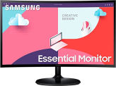 Samsung 24-Inch(59.8Cm) Fhd, 75 Hz, 1800R Curved 1,920 X 1,080 Led Monitor, Va Panel, Slim Design, Amd Freesync, Game Mode, Flicker Free, Hdmi, Audio Port (Ls24C360Eawxxl, Black)