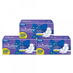 Stayfree Dry Max All Night Xl Dry Cover Sanitary Pads For Women Combo Offer, 3 X 42S (126 Napkins)