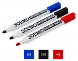 Amazon Brand – Solimo White Board Markers Set (20 Pieces, Black-10, Blue-6, Red-4)