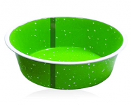 Profusion Pet Dog Cat Bowl With Sparkle For Drinking And Eating(Green, Medium, Set Of 2, Capacity-2000 Ml)