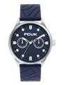Fcuk Trackor Fw25 Men’S Analog Watch With Blue Case & Matt Blue Dial – Fc182U