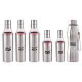 Nirlon Stainless Steel Unbreakable Leak Proof Oil Dispenser Bottle For Kitchen Set Of 06
