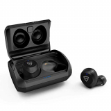Raegr Airshots 550 Tws Wireless Earbuds, Bluetooth 5.0 Tws Headphones 12H Playtime With 400 Mah Charging Case, Ipx 4 Auto Pairing In-Ear Bluetooth Earphones With Mic Wireless Headset – Black Rg10110
