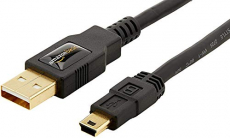 Amazon Basics Usb 2.0 Cable – A-Male To Mini-B – 6 Feet (1.8 Meters),Black