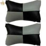 Adroitz Ak-Csn-000-Typ1-Bk/Gr Cushion For All Cars (Set Of 2, Medium, Black/Grey)