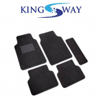 Kingsway Carpet Mats For Chevrolet Beat (Black, Set Of 5)