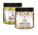 “Nature Purify 500G Dry Fruits Combo Pack Of Premium ” (Kishmish & Cashew Nuts 250Gm)