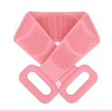 Ssc Adda Silicone Back Scrubber For Shower, Soft Bath Belt Scrubber, Eco-Friendly, Durable, Exfoliating And Removing Impurities, Maintaining Skin Vitality Pink (Pack Of 1)