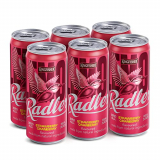 Kingfisher Radler – Strawberry Cranberry – Non-Alcoholic Malt Drink , Pack Of 6 X 300 Ml Can