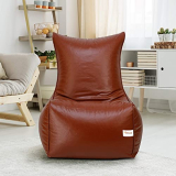 Sattva Chair Style Bean Bag Xxxl Bean Bag Filled (With Beans) – Tan*