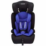 Amazon Brand – Solimo Car Seat For 9 Months – 12 Years Kids, Blue