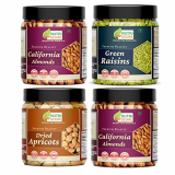 Nutri Desire Fresh And Healthy Premium Dry Fruits Combo Pack Of 1Kg Almond, Raisin, Apricot, Jar Pack (250G * 4) 1Kg