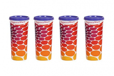 Signoraware Energy Jumbo Plastic Tumbler Set, 500Ml, Set Of 4, Deep Violet