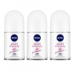 Nivea Deodorant Roll On For Men, Pearl & Beauty, 50Ml, (Pack Of 3)