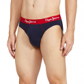 Pepe Jeans Innerwear Men’S Solid Brief (Pack Of 2) (Clb02-02_True Blue_True Blue-100-105)
