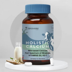 Zeroharm Holistic Calcium Tablets For Women And Men – Milk Based Calcium Supplement With Vitamin D3, K2-7, Magnesium & Phosphorous – Best Joint Support & Bone Strength Supplement – 60 Vegetarian Tablets (700Mg)