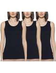 Rupa Softline Women’S Plain/Solid Camisole (203-3P_Black_80)