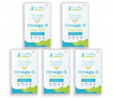 Healthy Bliss Omega-3 1000Mg Capsules With Fish Oil – Epa + Dha Enriched – 30Capsules (Pack Of 5) Set Of 150 Capsule.