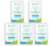 Healthy Bliss Omega-3 1000Mg Capsules With Fish Oil – Epa + Dha Enriched – 30Capsules (Pack Of 5) Set Of 150 Capsule.