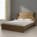 Home Centre Quadro Edge Queen Bed – Brown