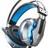 Eksa E3000 Gaming Wired On Ear Headphones With Mic With Stereo, Gaming With Noise Cancelling, Led Light For Pc, Ps4, Ps5 (Black)