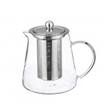 Wonderchef Modern Borosilicate Glass Tea Pot/Kettles With Removable Infuser 850Ml
