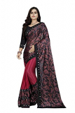 At Vaghasiya Women’S Printed Malai Silk Saree With Blouse (Maroon)