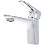 Amazonbasics Brass Standard Basin Tap Mixer – Polished Chrome Finish