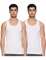 Amazon Brand – Symbol Men’S Plain Regular Vest (Pack Of 2) (Symvstpo2-05_White 2 Medium)