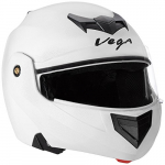Vega Crux Crx-W-M Flip-Up Helmet (White, M)